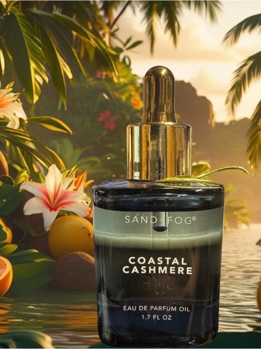 Sand + Fog Coastal Cashmere Body Oil - Black & Gold